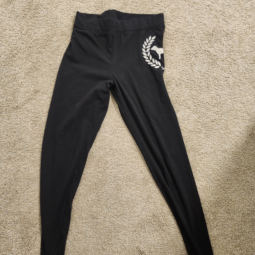PINK Victoria's Secret Black Kids Leggings